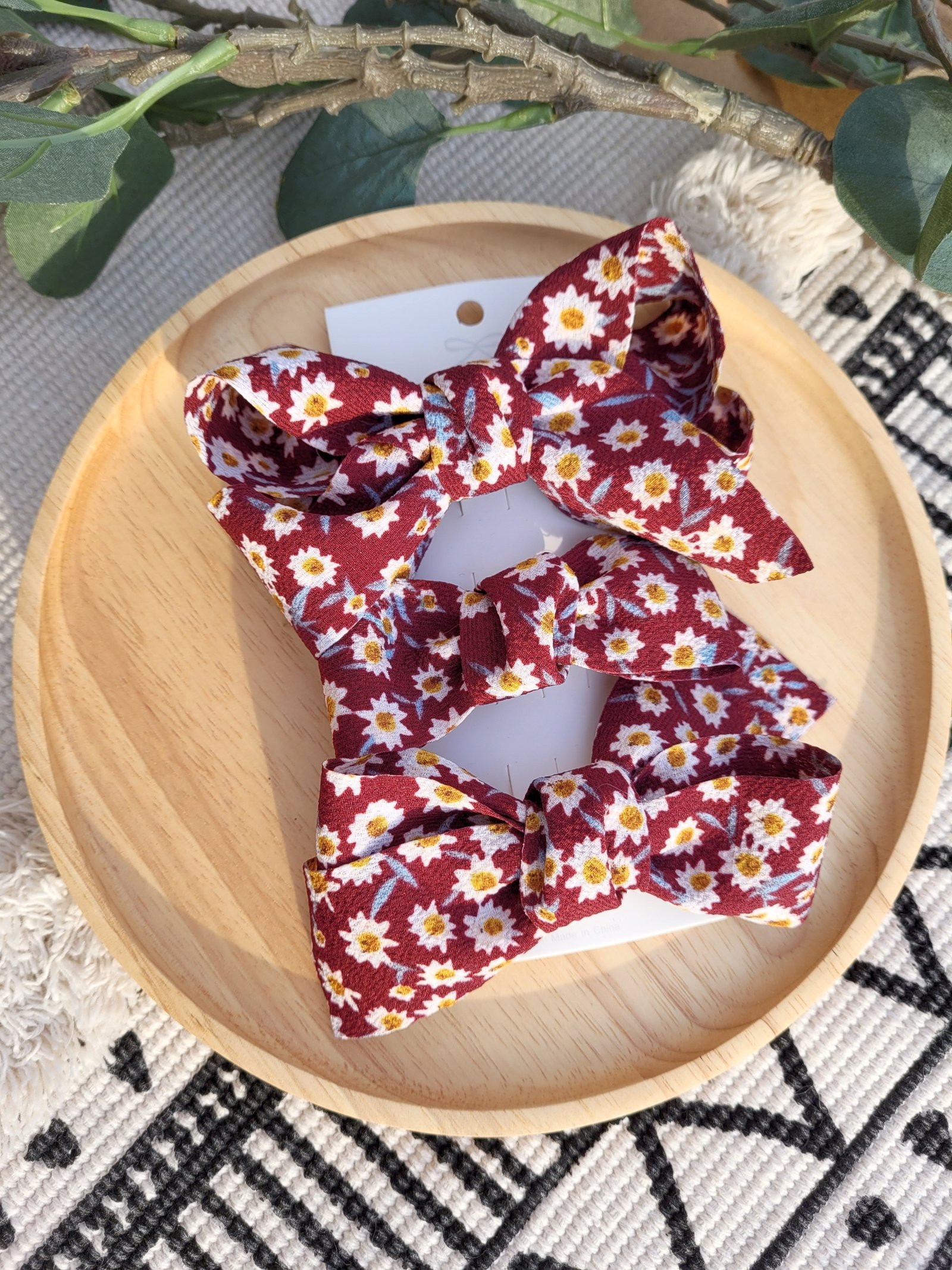 Linnea Floral Print Ribbons | Jolivia Co